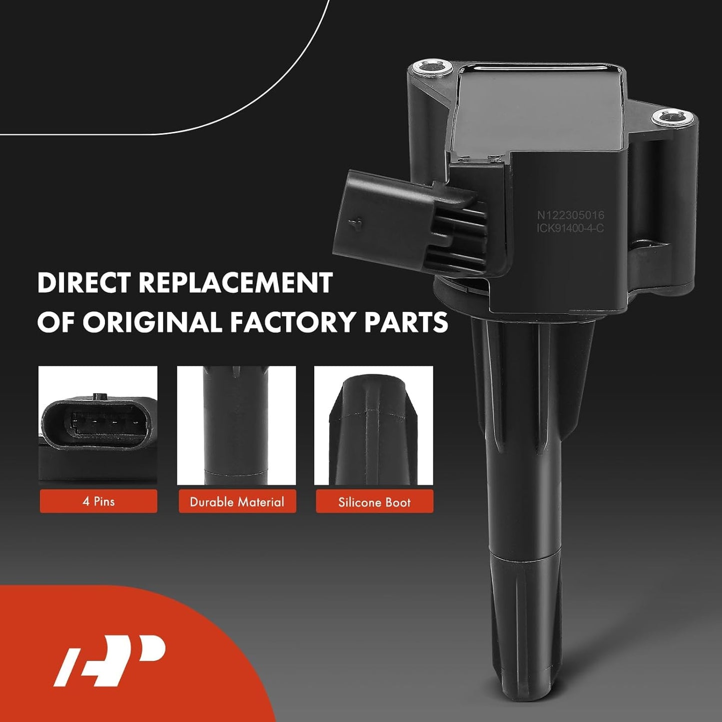 A-Premium Set of 8 Ignition Coil Pack and Iridium Spark Plugs Compatible with GMC Acadia 2020-2021 & Chevrolet Blazer 2020-2021 & Cadillac XT4 2019-2021, CT6 2019, CT5 2020-2021, CT4 2020-2021