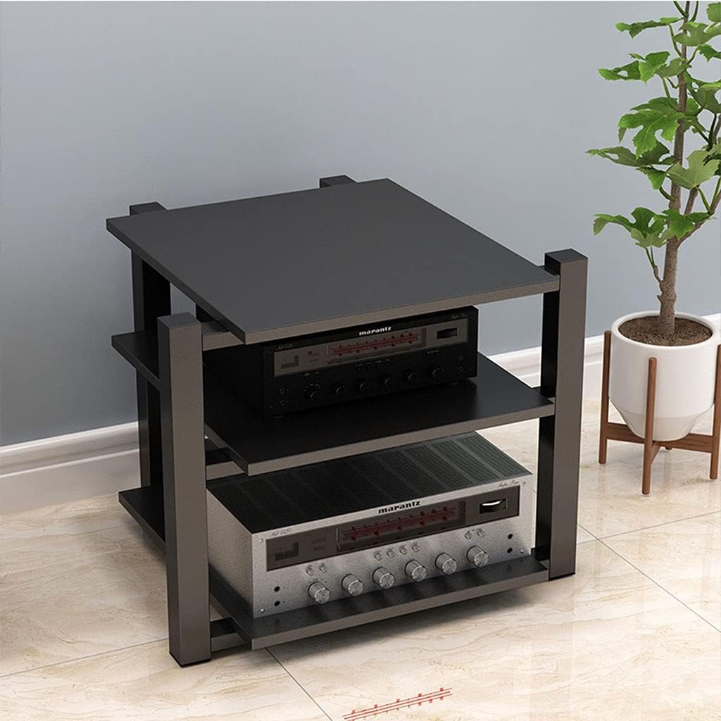 Speaker Mount Bracket Audio Bracket Floor-Standing Audio Bracket Modern Living Room Cabinet Rack Video Media Bracket Three-Layer Audio Bracket 25.59 inches High Heavy Duty Speaker Stand (Color : E)