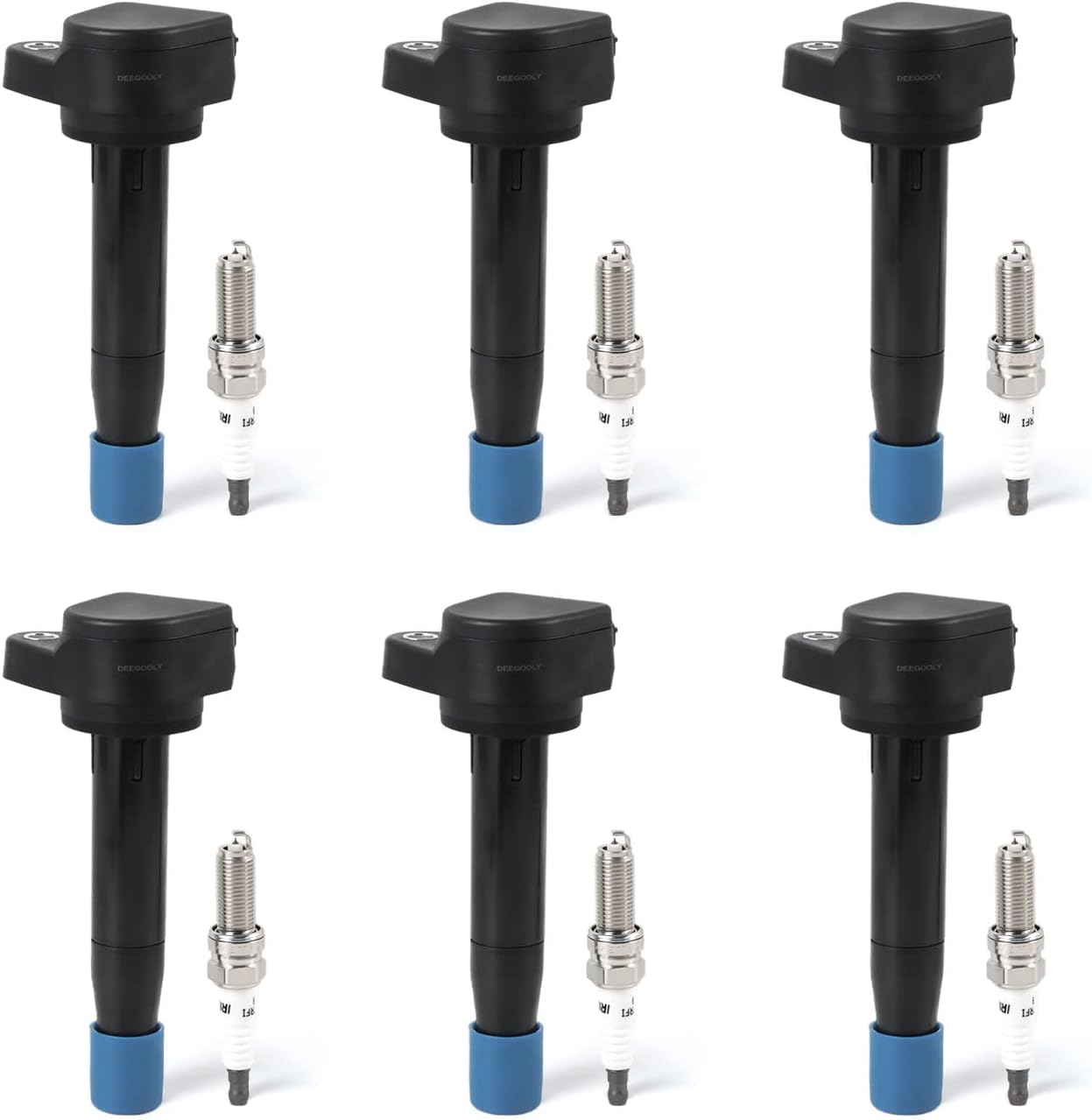 4PCS UF-764 Ignition Coils Pack & Iridium Spark Plugs Compatible with Hyundai Santa Fe 2019-2020 L4 2.4L & Kia Optima 2016-2020 L4 2.4L & Genesis G70 2019-2021 L4 2.0L