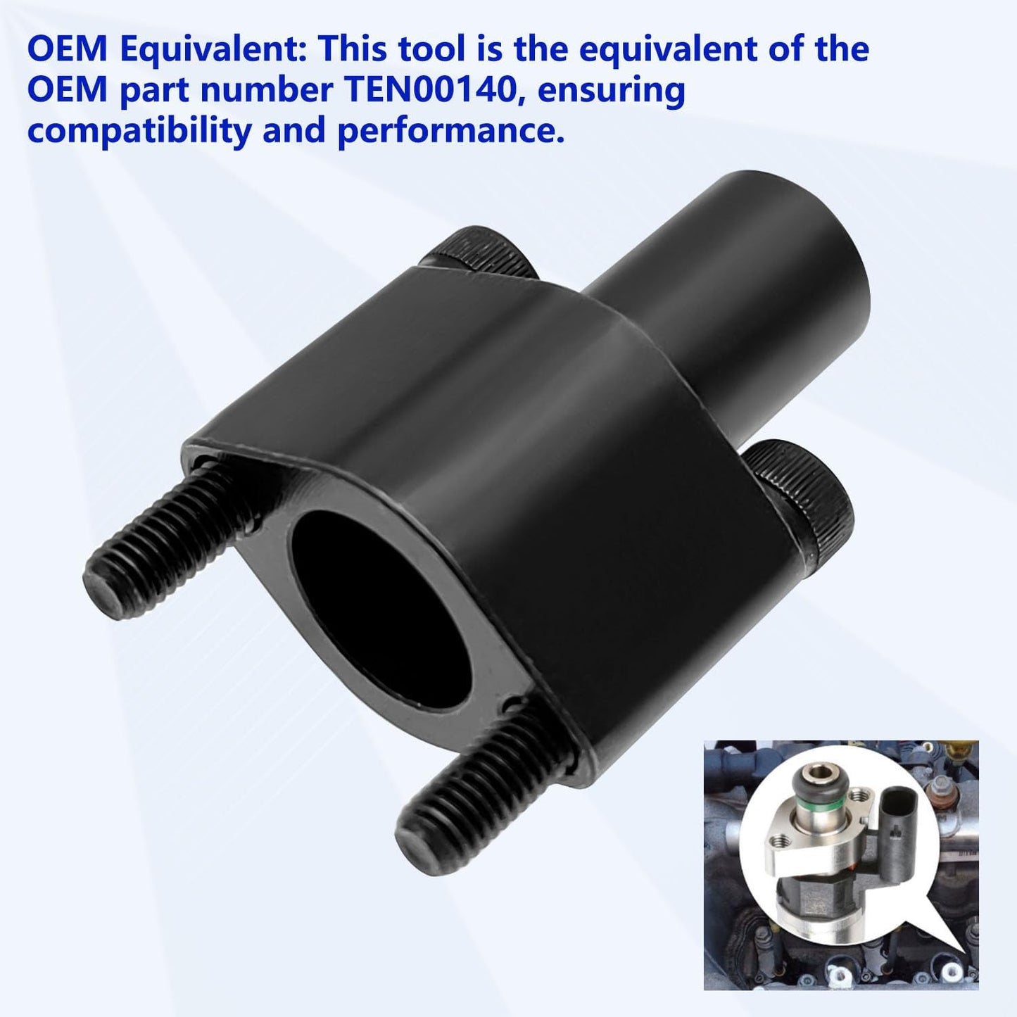 ZKTOOL Fuel Injector Puller Removal Tool - Compatible with GM, Buick, Vauxhall, Opel & MG Direct 1.0L, 1.4L, 1.5L Injection Petrol, OEM TEN00140