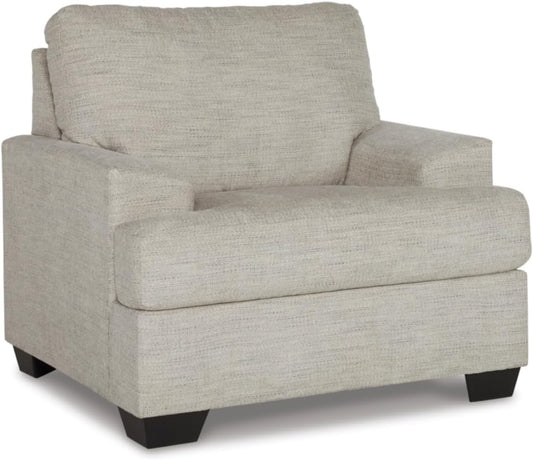 Signature Design by Ashley Vayda Casual Upholstered Chair, Light Gray