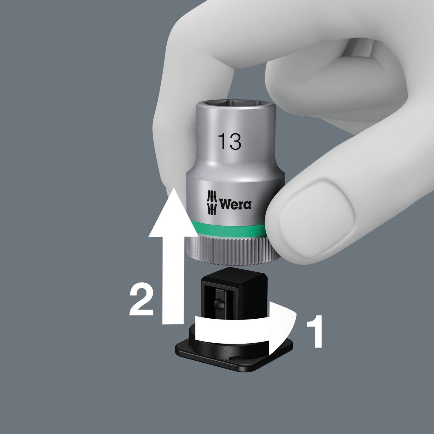Belt B 4 bit sock with 3/8" drv holding function