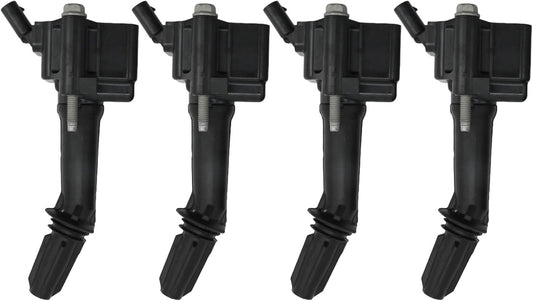 Set of 4 UF802 Ignition Coil Pack Replacement for Chevy Equinox/Malibu/Cruze/Volt 2016-2019, Buick Encore, GMC Terrain 1.4L 1.5L 1.6L | Replaces 12635672 12670053 5C2095 (Black)