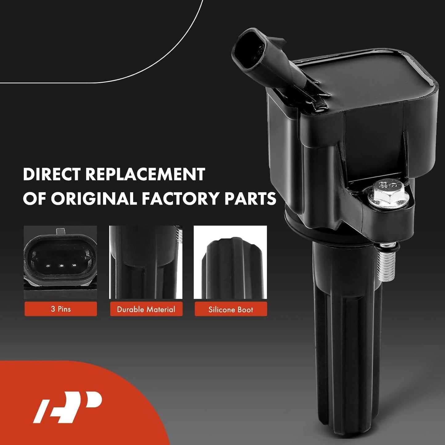 A-Premium Ignition Coils and Spark Plugs Kits Compatible with Chevrolet Trailblazer 2006-2009, Trailblazer EXT 2006 & Buick Rainier 2006-2007 & Isuzu Ascender 2006-2007 & Saab 9-7x 2006-2009 6-PC Set