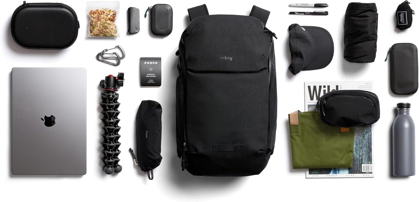 Bellroy Venture Ready Pack (20 liter backpack with laptop sleeve, for travel, commuting and urban adventuring) - Black