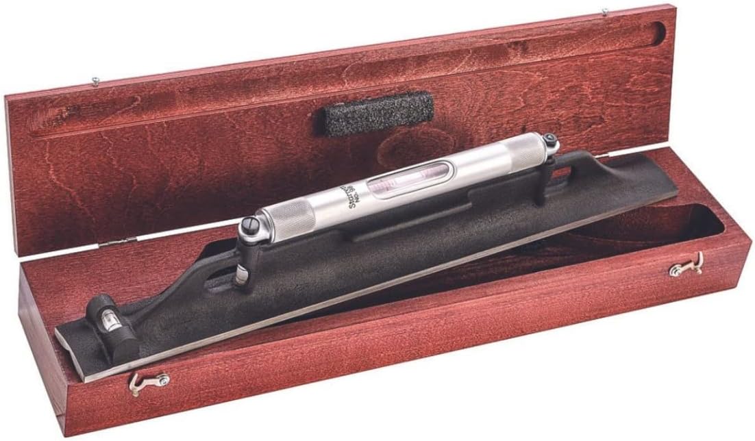 Starrett Machinists' Level with Ground and Graduated Main Vial - Ideal for Machine Shop and Tool Room Use - 6" Length, Cross Test Vial, Without Case - 98-6
