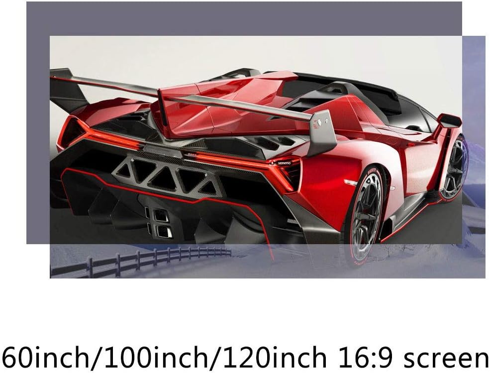 60 84 100 120 133inch Projector Screen High Brightness Reflective Fabric Cloth Projection Screen Anti-Light Screen(60 inch)