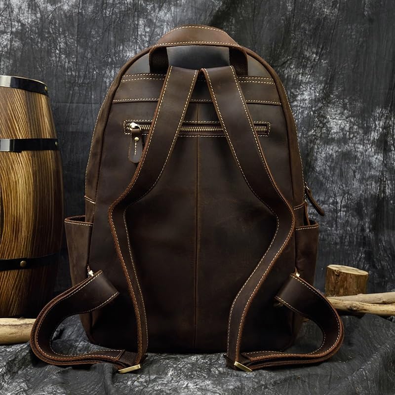 Backpack for Men Laptop Brown Travel Rusack Casual Daypack