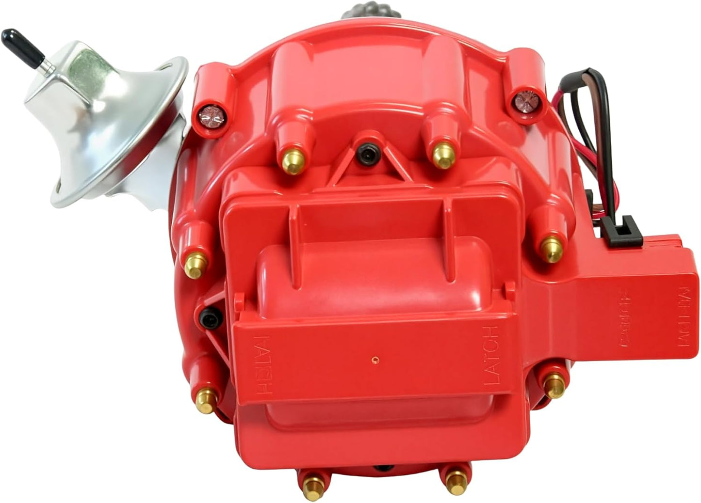 Complete Ignition Distributor Replacement For SBF Small Block Ford 260 289 302 5.0 Ignition HEI Distributor with 65K Volt Coil 1030213 PE330U Red Cap