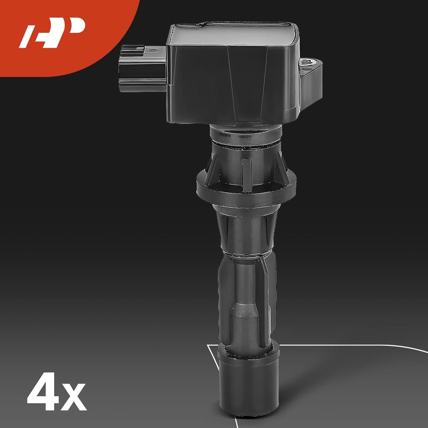A-Premium Set of 4 Ignition Coil Pack and Iridium Spark Plugs Compatible with Mazda 3 2006-2013, 6 2006-2013, CX-7 2010-2012, 2.0L 2.3L 2.5L