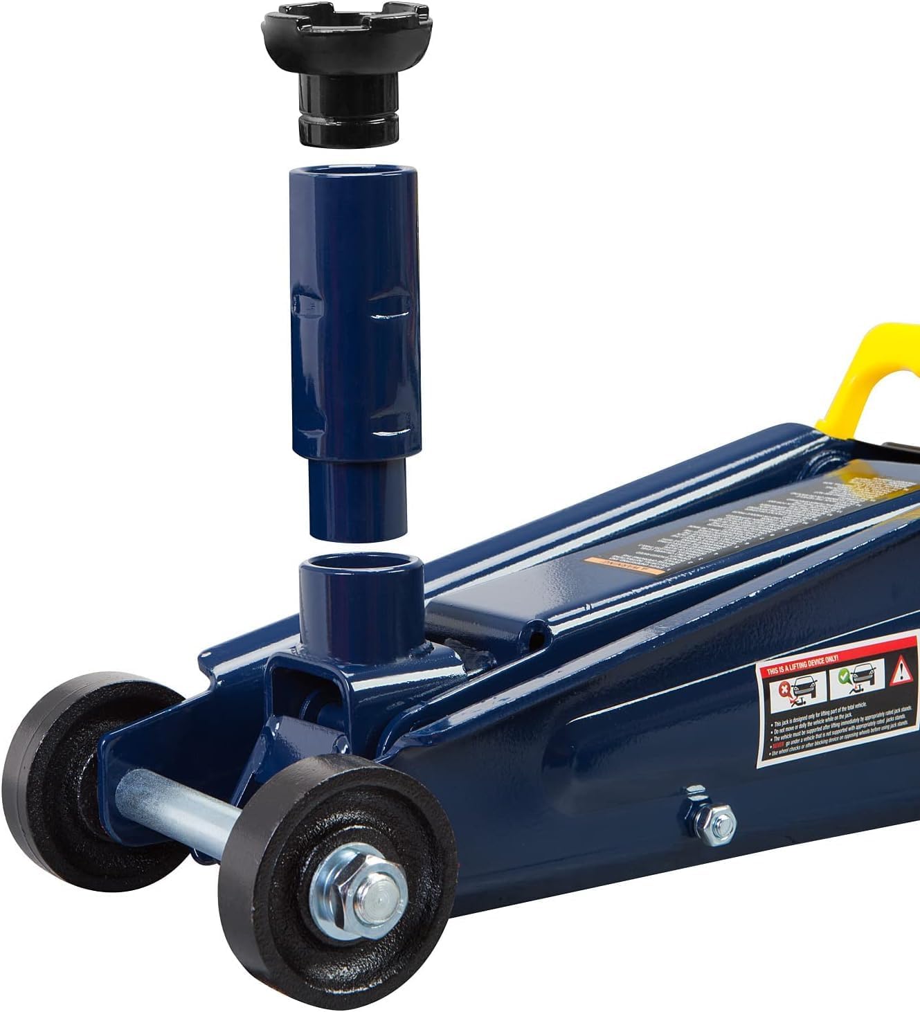 BIG RED AT83006UR Torin Hydraulic Trolley Service/Floor Jack with Extra Saddle (Fits: SUVs and Extended Height Trucks), 3 Ton (6,000 lb), Blue/Silver