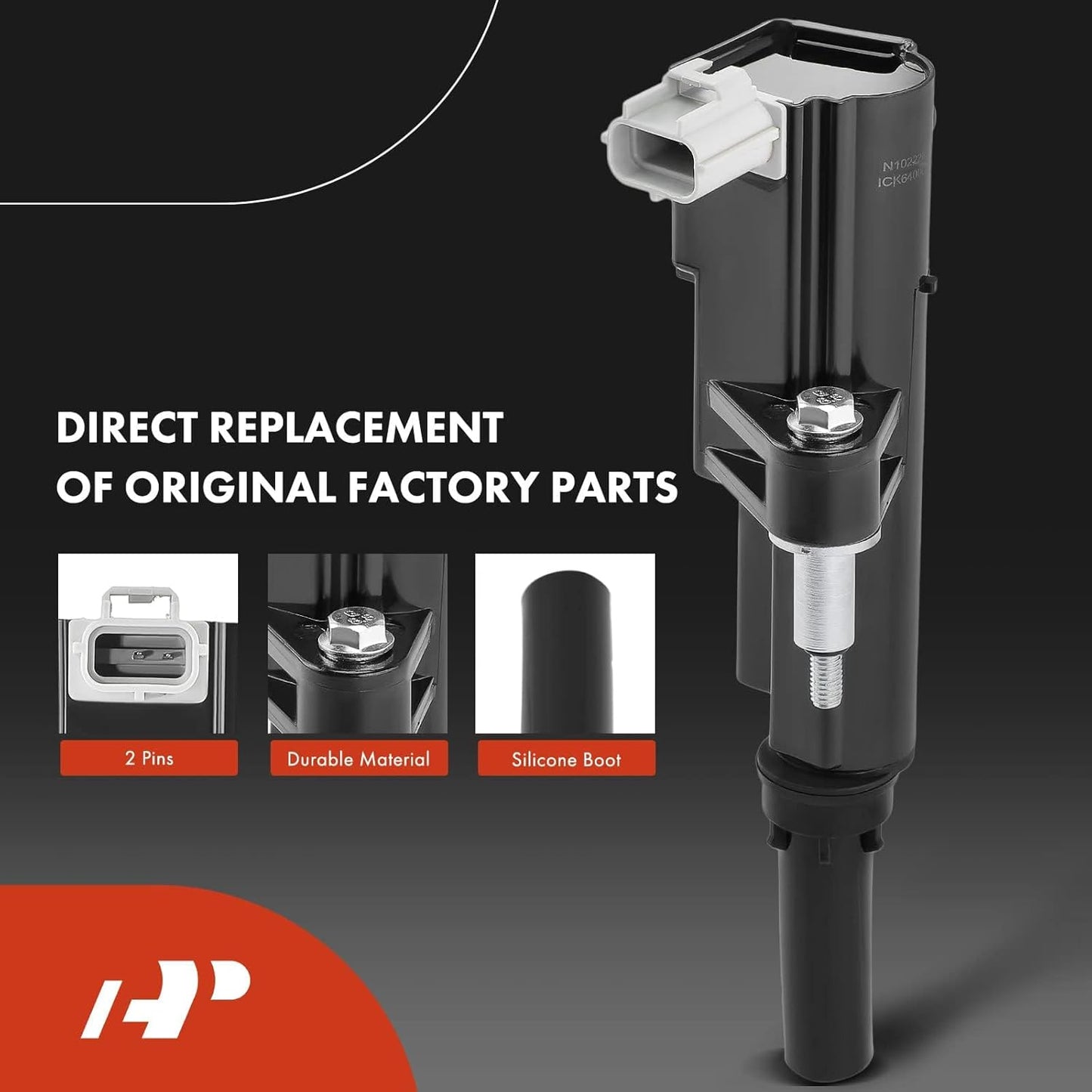 A-Premium Ignition Coils and Spark Plugs Kits Compatible with Ram 1500 2011-2012, Dakota 2011 & Jeep Grand Cherokee/Commander 2009-2010, Liberty & Dodge Durango, Nitro & Mitsubishi Raider 3-PC Set
