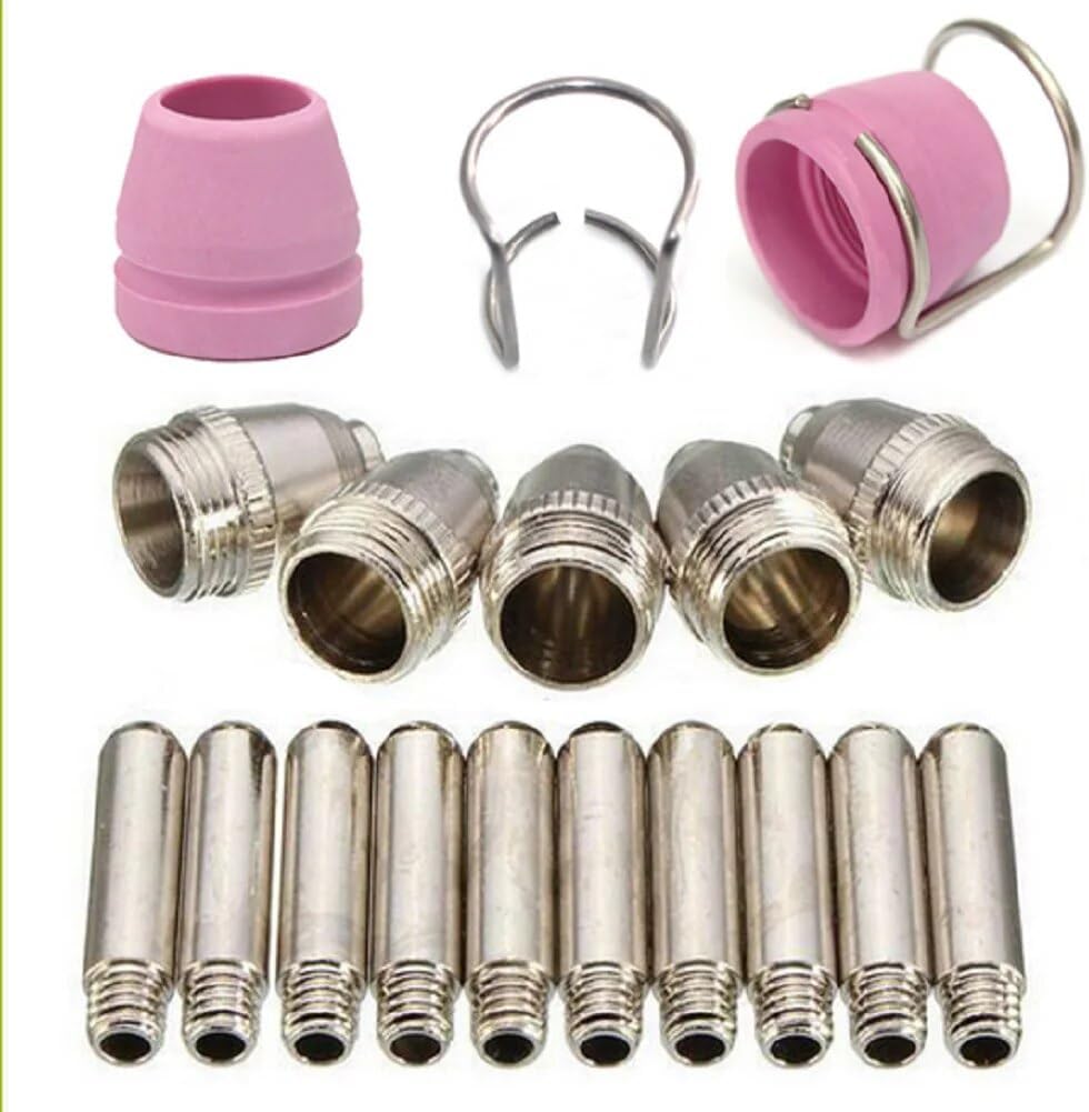 100pcs SG-55 AG-60P WSD-60 Plasma Cutter Consumables,Plasma Cutter Cutting Torch Tip Nozzles Consumables Kit