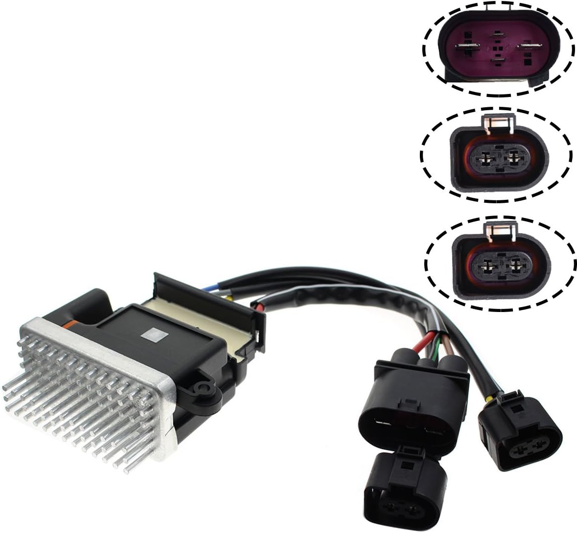 AUTOKAY Engine Cooling Fan Control Module for Audi A4 A5 A6 Q3 Q5 09-18Quattro allroad 8K0959501G