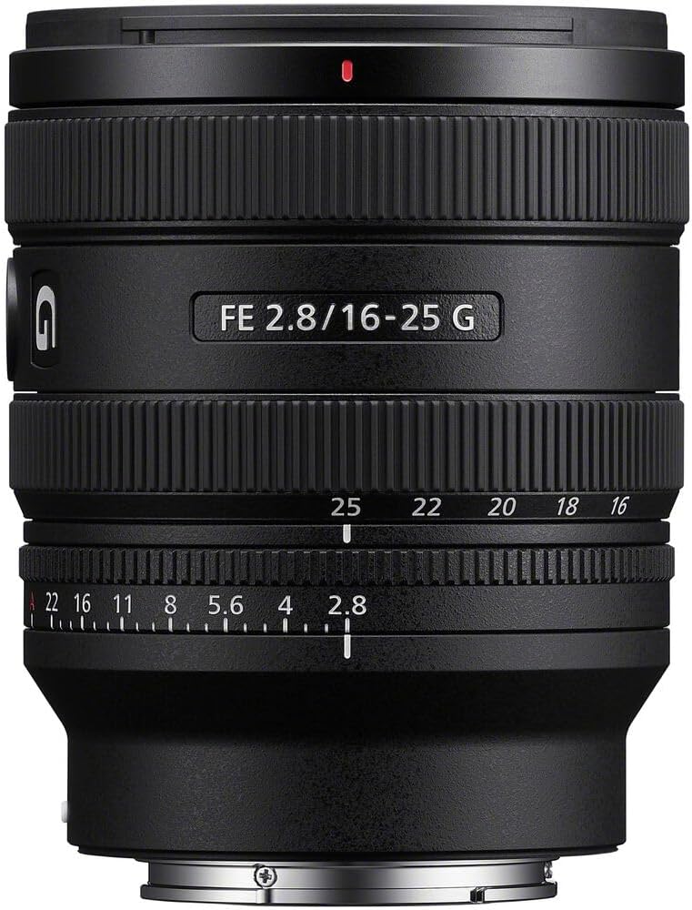 Sony FE 16-25mm f/2.8 G Lens E Mount + 64GB Memory Card + Filter Kit + Backpack + Flexible Tripod + Cap Keeper + Cleaning Kit +More