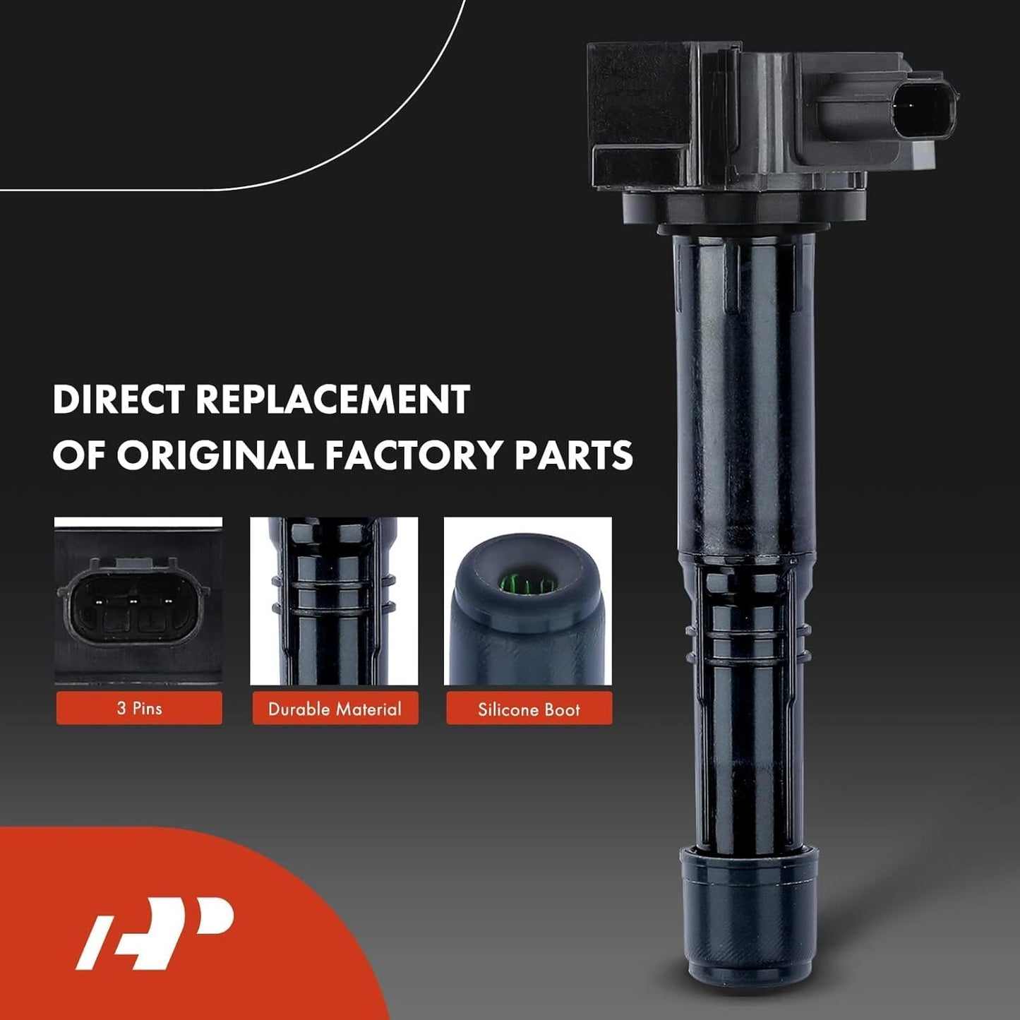 A-Premium Set of 4 Ignition Coil Pack and Iridium Spark Plugs Compatible with Honda Accord 2013-2017, CR-V CRV 2015-2019 & Acura TLX 2015-2020, ILX 2016-2020, L4 2.4L