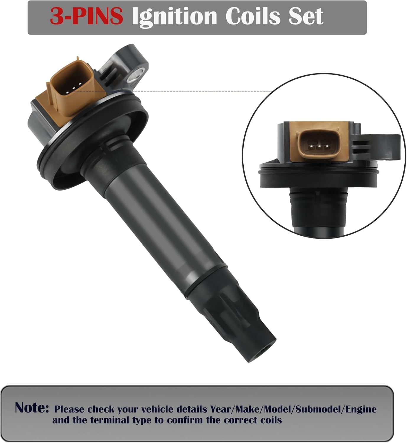 6PCS Ignition Coil Pack for EcoBoost 3.5 2011 2012 2013 2014 2015 2016 Ford F150 F-150 Expedition Explorer Flex Taurus Transit Lincoln MKS MKT Turbo 3.5L V6 Replaces# UF646 DG549