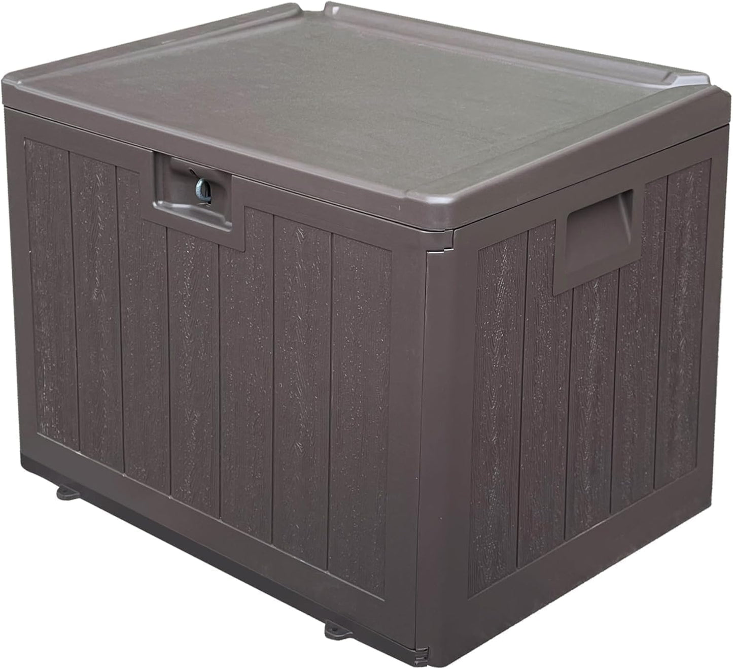 200 Gallon Outdoor Storage Box - Waterproof Patio Deck Box for Outside Deliveries, All-Weather Resin Bin with Lock for Cushions & Tools, UV-Resistant, Matte Black