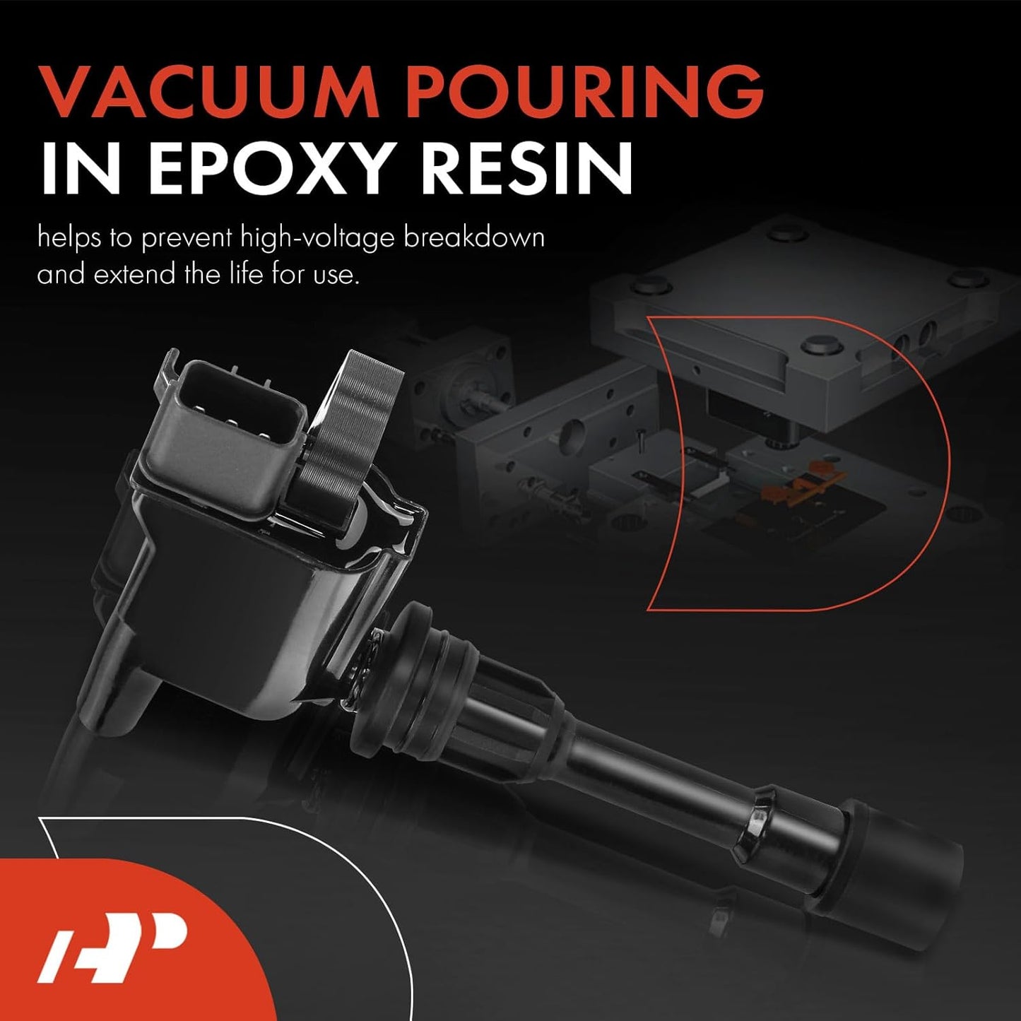 A-Premium 2 Ignition Coils with 2 Wire Compatible with Mazda Protege 2001-2003, Protege5 2002-2003, 2.0L