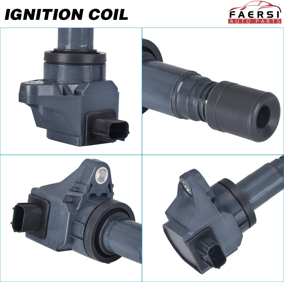 Set of 4 Ignition Coil Pack Compatible with 2012-2015 Honda Civic L4 1.8L, 2016-2017 Honda HR-V, 2013-2015 Acur ILX L4 2.0L Coil Packs Replaces # 5C1880 UF672 C1823 GN10421