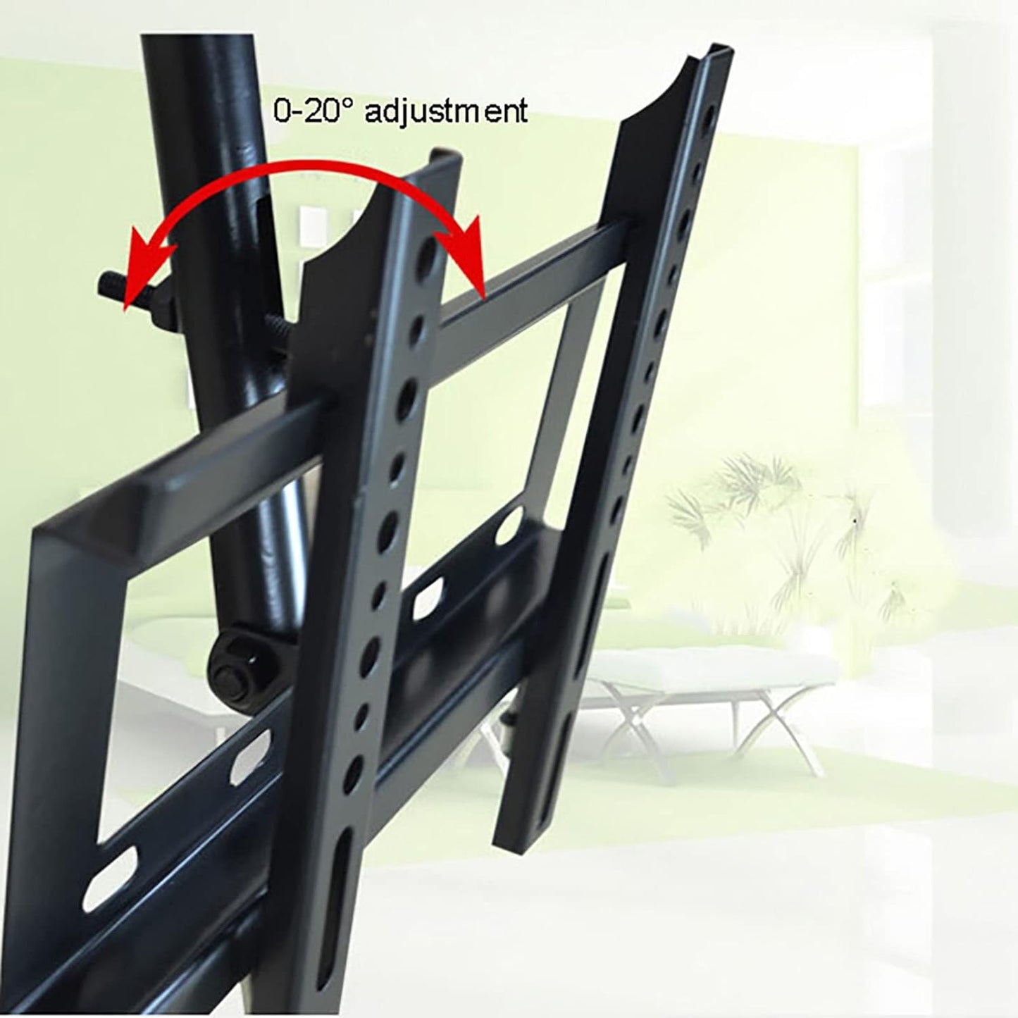 Universal TV Stand Ceiling TV Mount, for 32-60 Inch Flat and Curved TVs Up to 132lbs, 360° Swivel and Tilt Ceiling TV Bracket, Teles Height Adjustment (Size : 2.1-2.5m) (2.6)