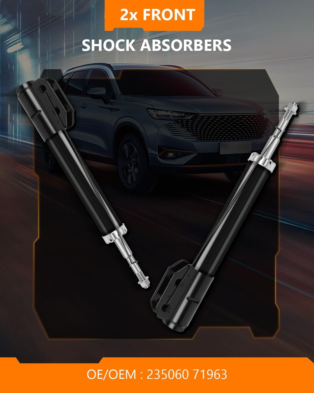 Shocks for Ford,OCPTY Front Pair Gas Strut Shock Absorbers Fits 1994 1995 1996 1997 1998 1999 2000 2001 2002 2003 2004 for Ford Mustang 3.8L 3.9L 4.6L 235060 71963 -Set of 2