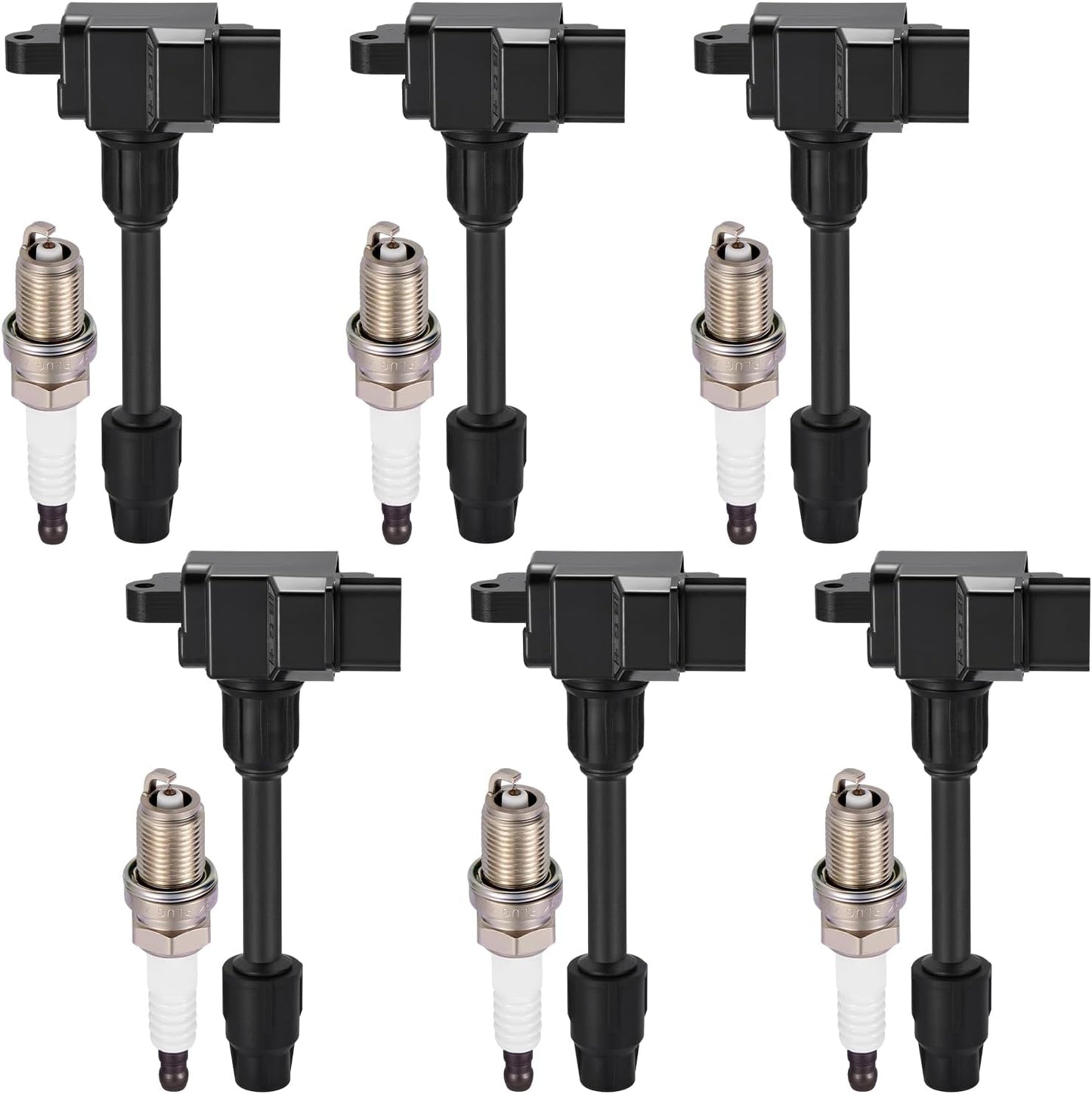 4-Pack UF659 Ignition Coils Compatible with Nissan Juke 11-17, Qashqai 17-22, Rogue Sport 17-22, Rogue 17-19, Sentra 17-19, 1.6L 2.0L L4 - Replaces 224481KC0A C1807 522202