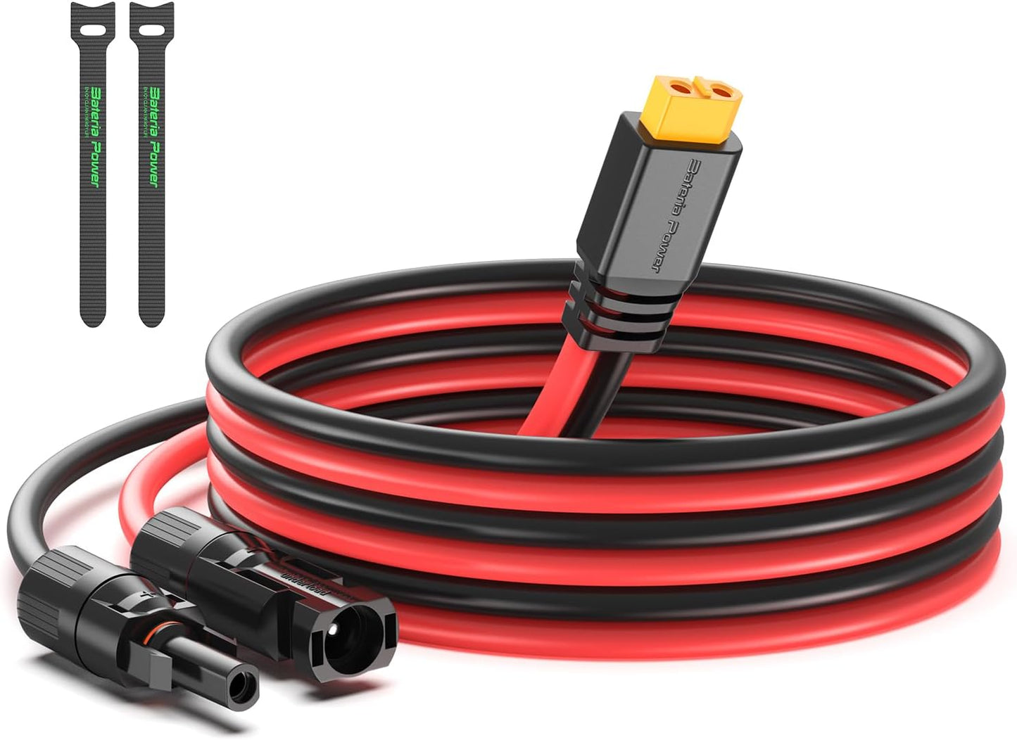 Solar to XT60 Charge Extension Cable 10AWG 25Ft, Solar Connector to XT60 Adapter Cable for Solar Panel to LiFePO4 Battery RV Portable Power Station Solar Generator,10AWG 25Ft