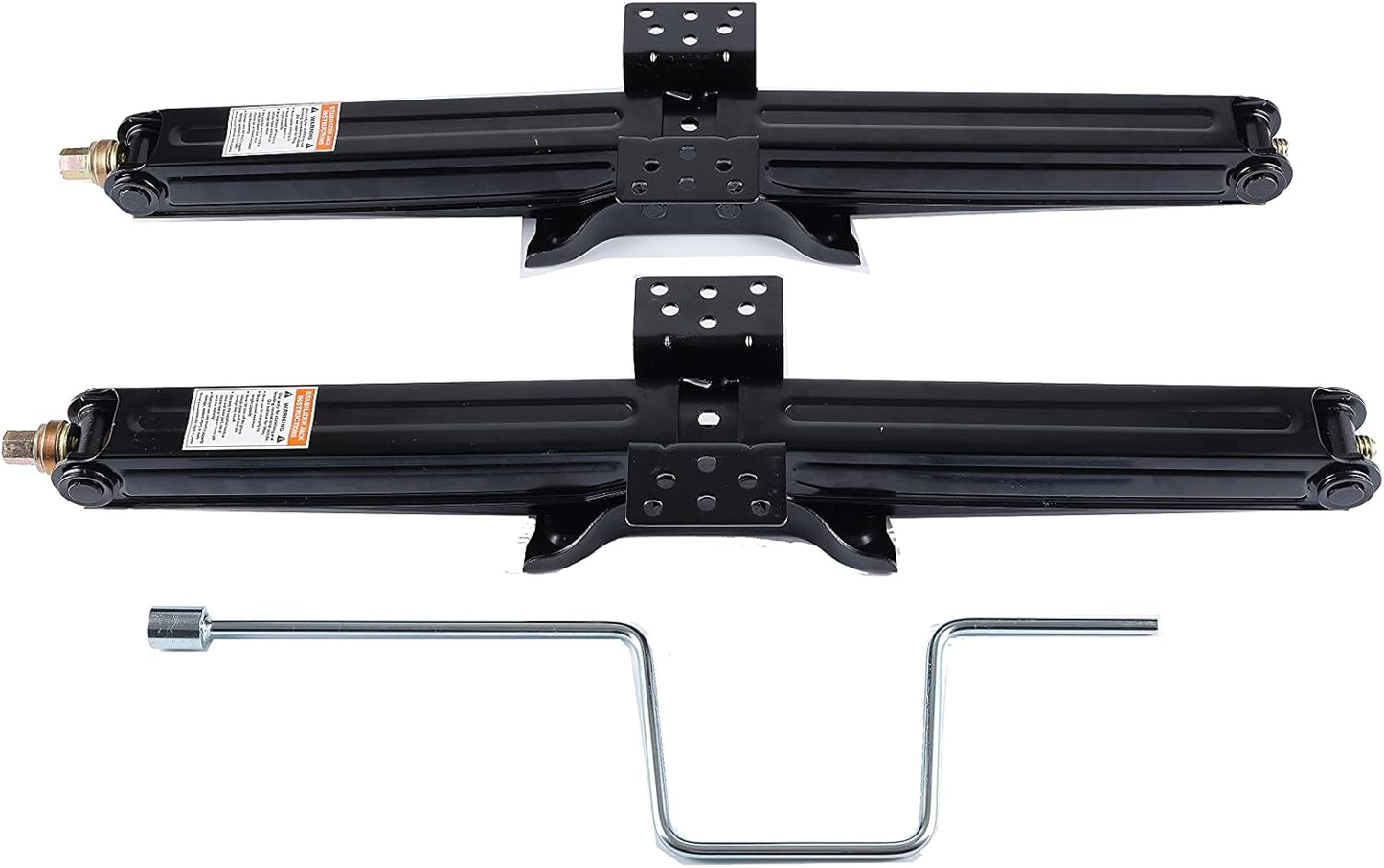 Bastion Distribution One New 24" Scissor Jack with Crank Handle | 5000lbs Capacity | Adjustable 4-24” Height | Spray-Tested Powder Coated | BJ-5000MSJ24