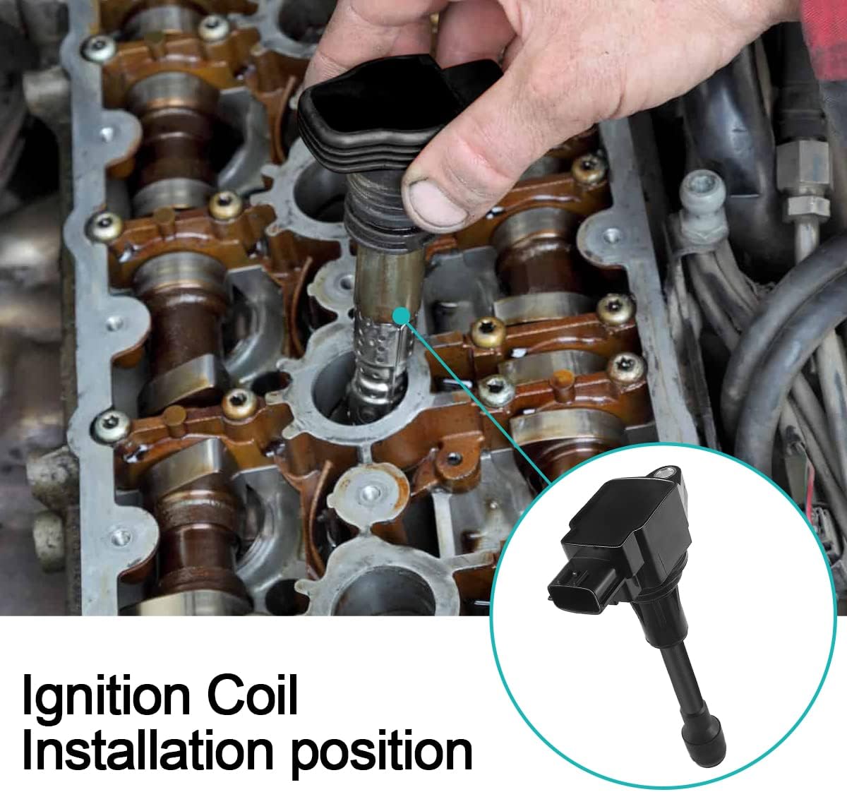 Set of 4 UF549 Ignition Coil Pack L4 1.6L 1.8L 2.5L For Nissan 2007-2019 Altima Cube Rogue Sentra Versa NV200 Pathfinder Infiniti FX50 M56 QX60 QX70 5C1753 C1696