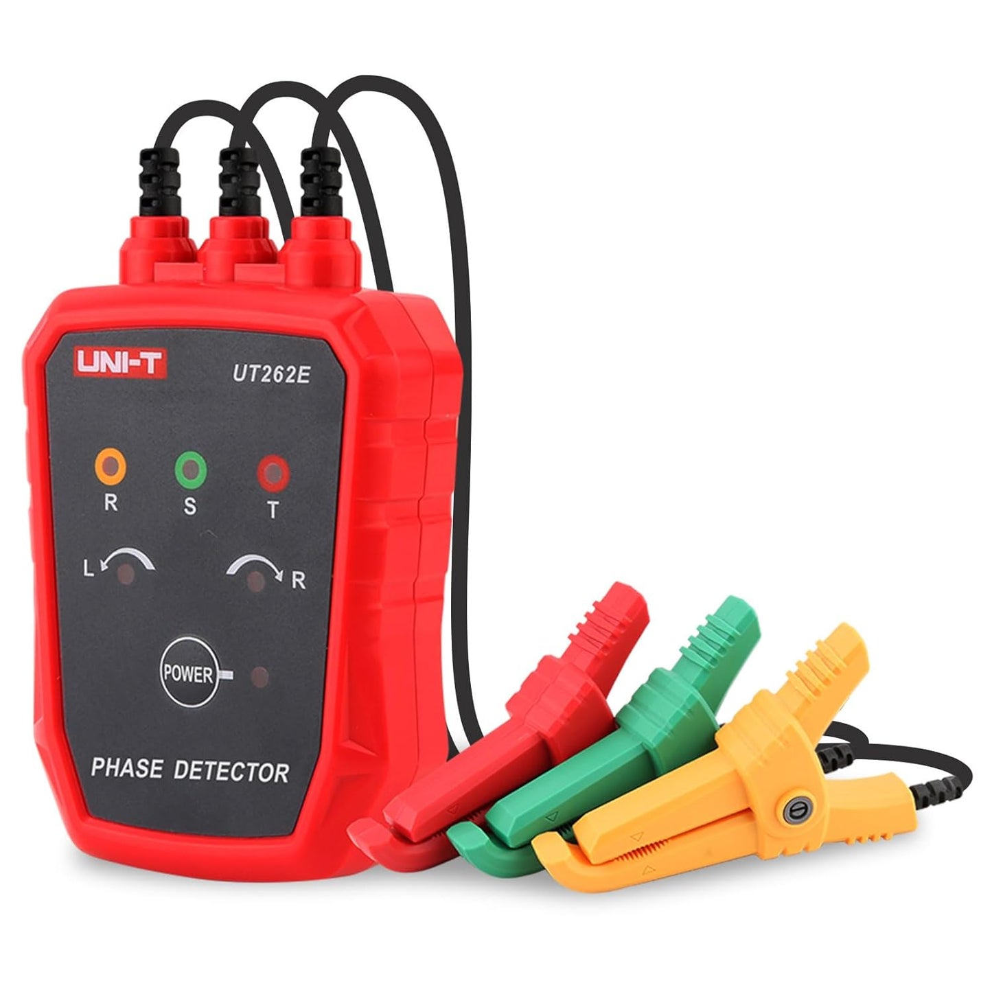 UNI-T 3-Phase Rotation Meter Sequence Tester, AC Phase Sequence Indicator 40V-690V Lack Phase Meter Motor UT261A
