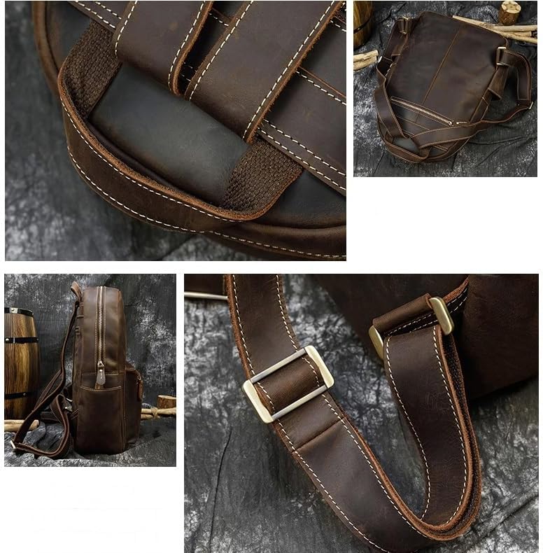 Backpack for Men Laptop Brown Travel Rusack Casual Daypack
