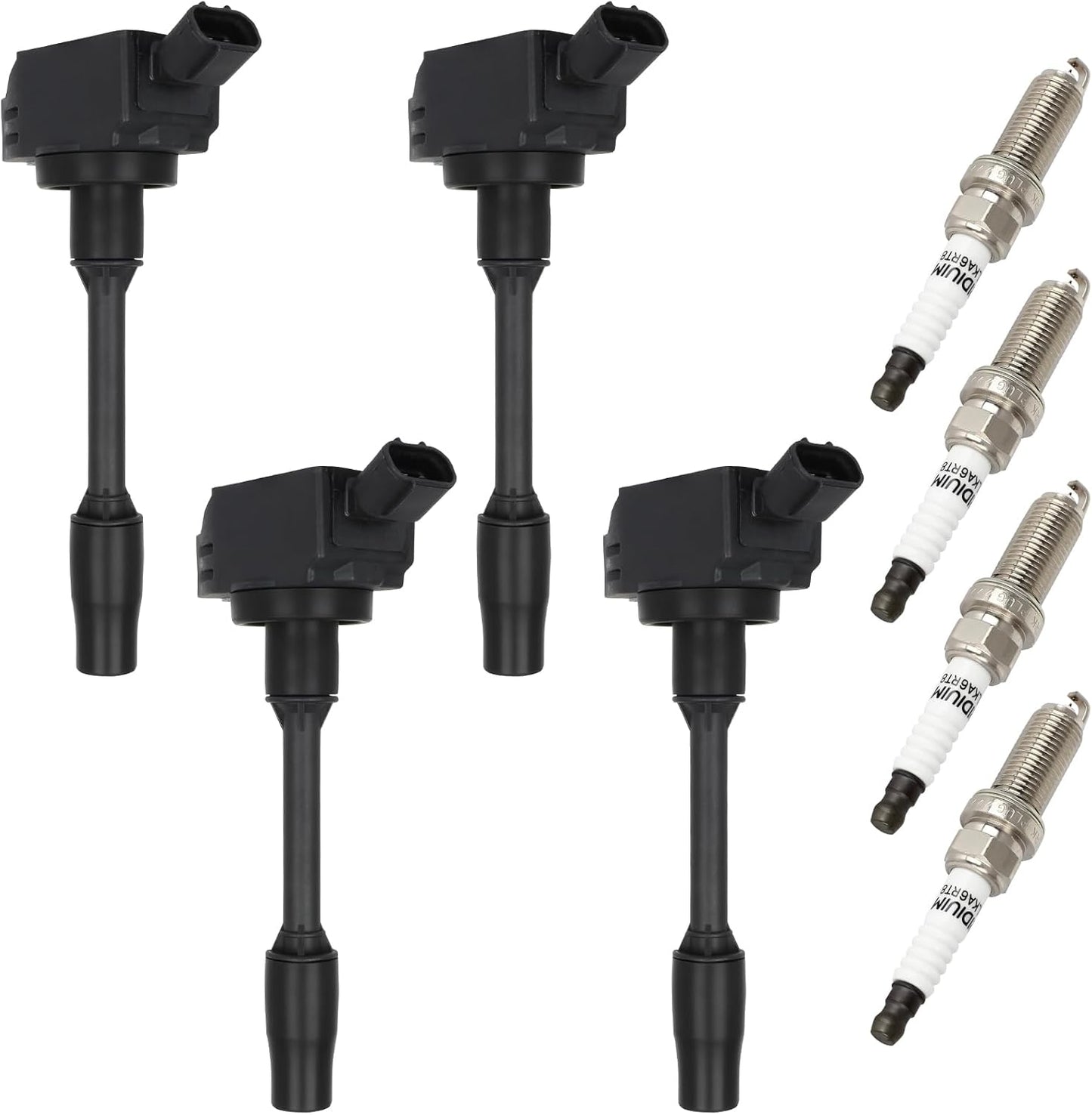 ASAPE 4PCS Ignition Coil Pack UF849 and 4PCS Iridium Spark Plugs Fit for 2019 for Toyota RAV4 2018-2020 for Toyota Camry 2020-2021 for Toyota Highlander