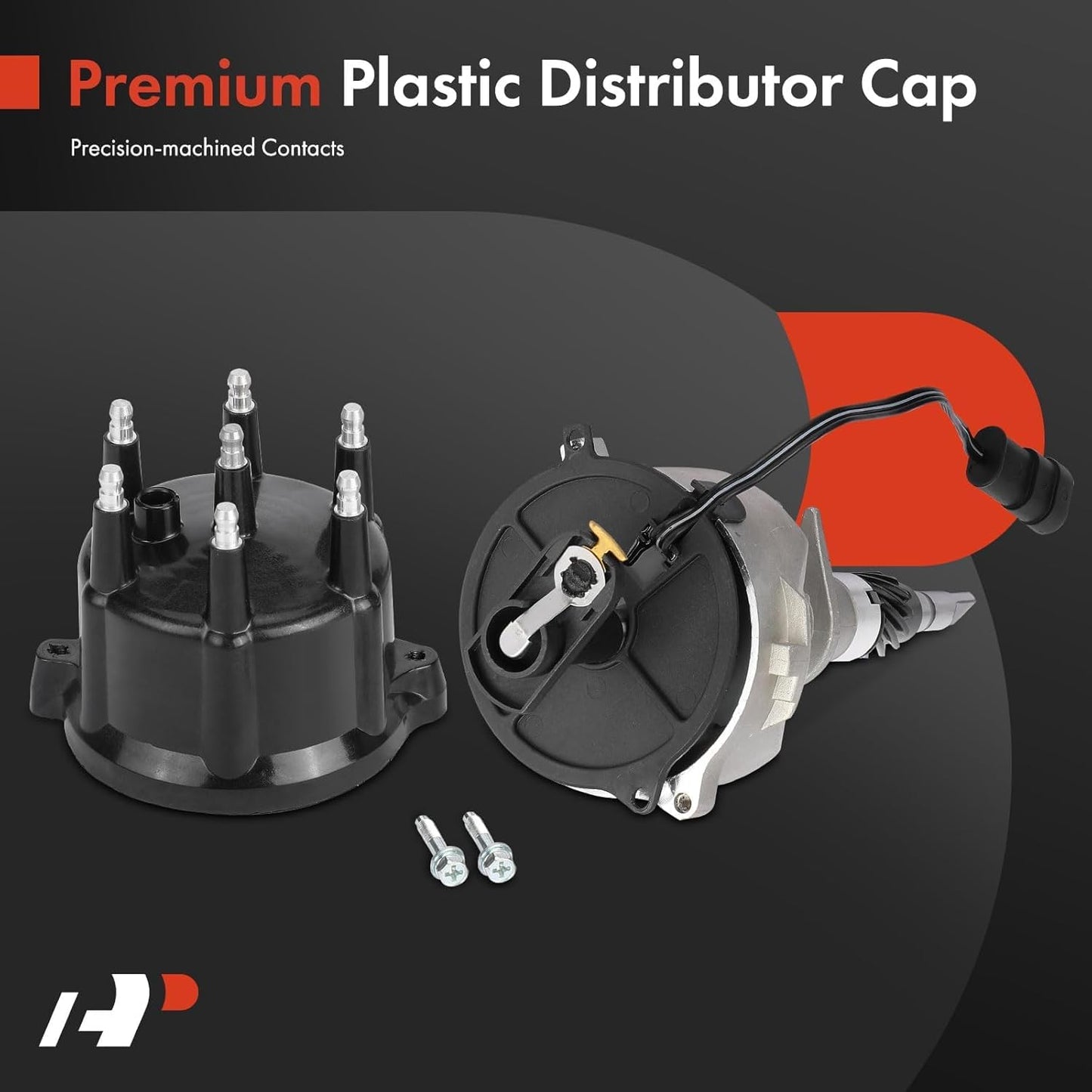 A-Premium Ignition Distributor with Cap and Rotor Compatible with Jeep Grand Cherokee, Cherokee 1994-1997, Wrangler 1994-1995 1997, 4.0L