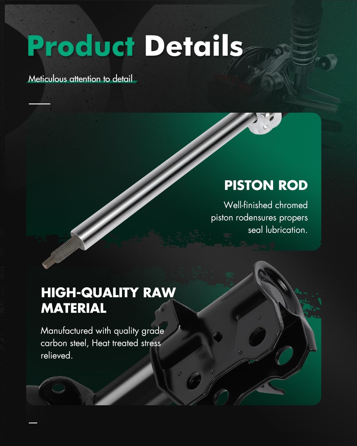 Shocks Absorbers,SCITOO Front Gas Struts Shock Absorber Fit for 2007 2008 2009 2010 2011 2012 for Acura RDX,2007 2008 2009 2010 2011 2012 for Honda CR-V 339261 72491 339262 72492 Set of 2