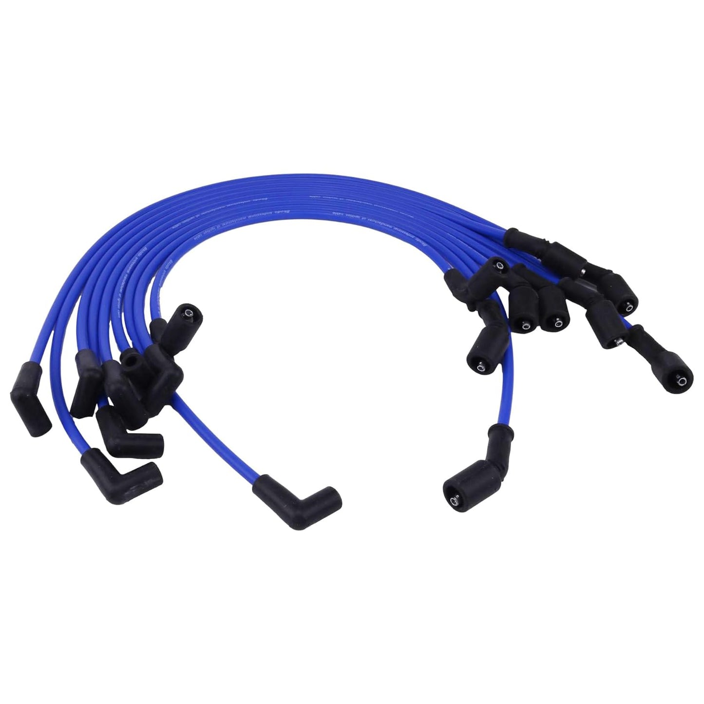 Spark Plug Ignition Wires 84863656A1 18-8828-1 Comaptible with Mercruiser MPI V8 5.0L 5.7L 6.2L Fuel Injected Engines with The Flat Cap