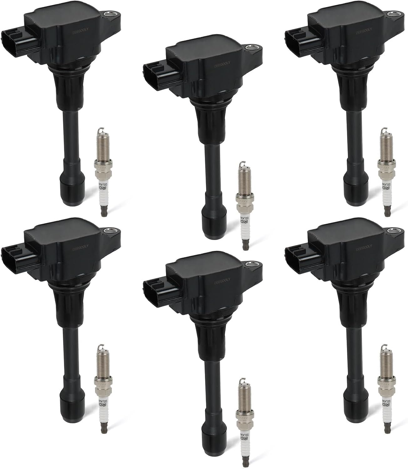 4PCS UF-764 Ignition Coils Pack & Iridium Spark Plugs Compatible with Hyundai Santa Fe 2019-2020 L4 2.4L & Kia Optima 2016-2020 L4 2.4L & Genesis G70 2019-2021 L4 2.0L