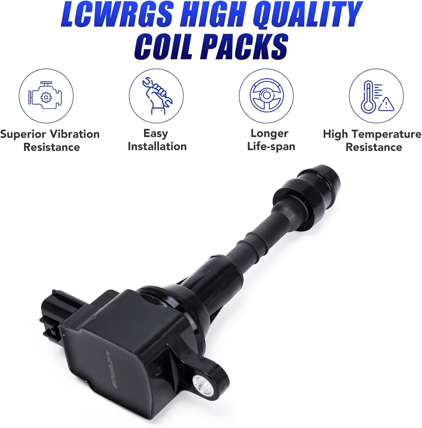 Set of 8 Ignition Coil Pack and Spark Plugs Fits for 2004 2005 2006 2007 Nissan Titan Armada Infiniti QX56 5.6 V8 Replaces# UF510 C1483