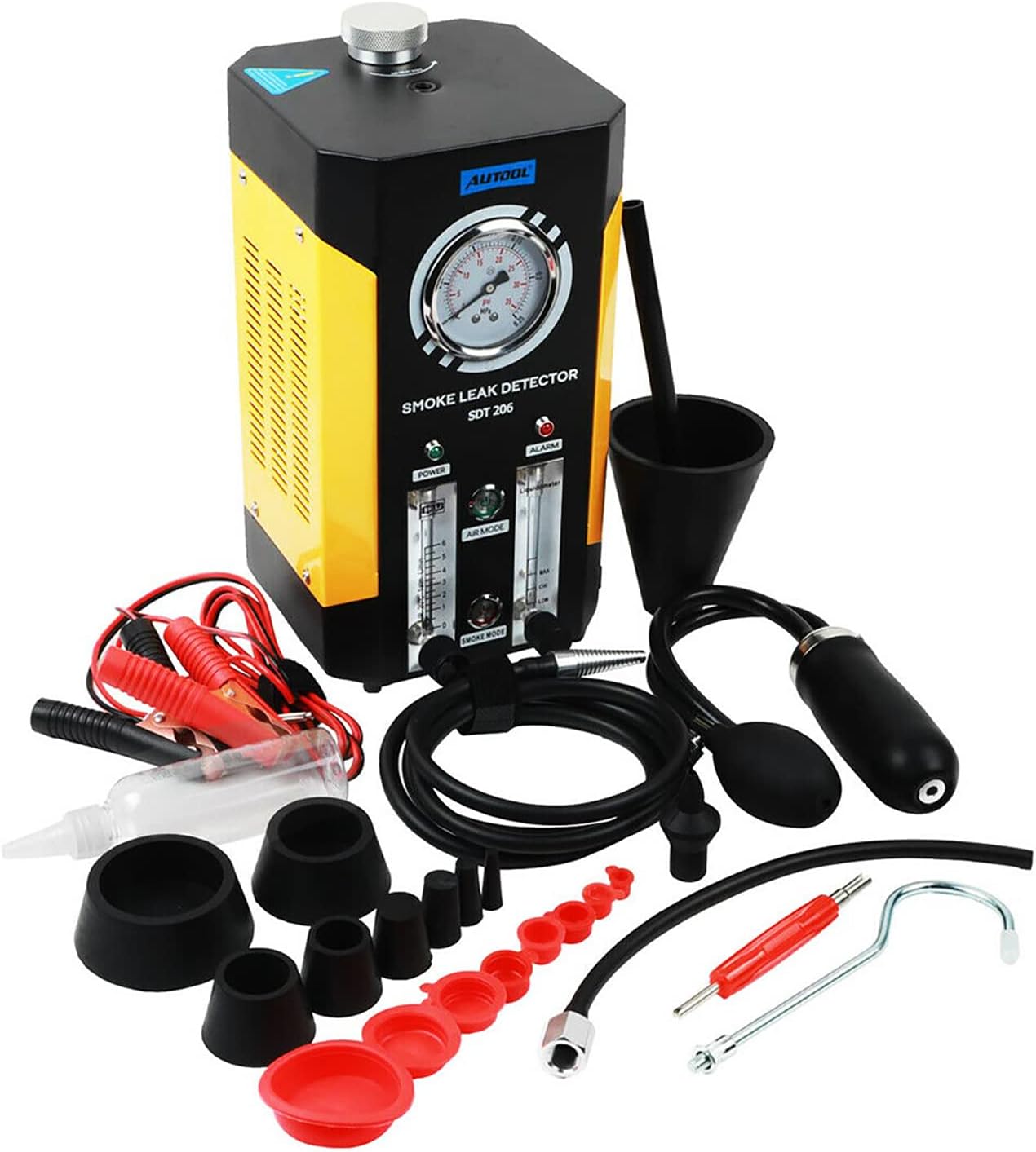 Automotive Smoke Machine Leak Detector,Evap Vacuum Smoke Diagnostic Tester,Pipeline Fuel Leakage Detector Compatible with 12V Cars, Trucks, Motorcycle, ATV, Boats, Snowmobiles