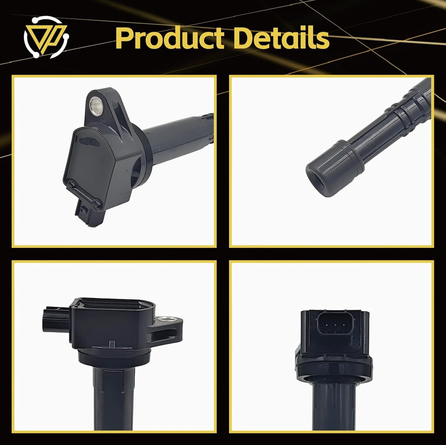 4 PCS Ignition Coil Pack Compatible with Honda CR-V Civic Element Acura CS 2.0L 2.4L OEM 30520-PNA-007 UF583 UF311