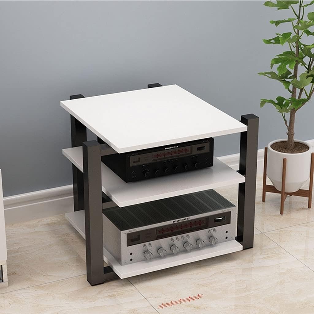 Audio Stand Audio Bracket Floor-Standing Audio Bracket Modern Living Room Cabinet Rack Video Media Bracket Three-Layer Audio Bracket 25.59 inches High Speaker Wall mounts(D)
