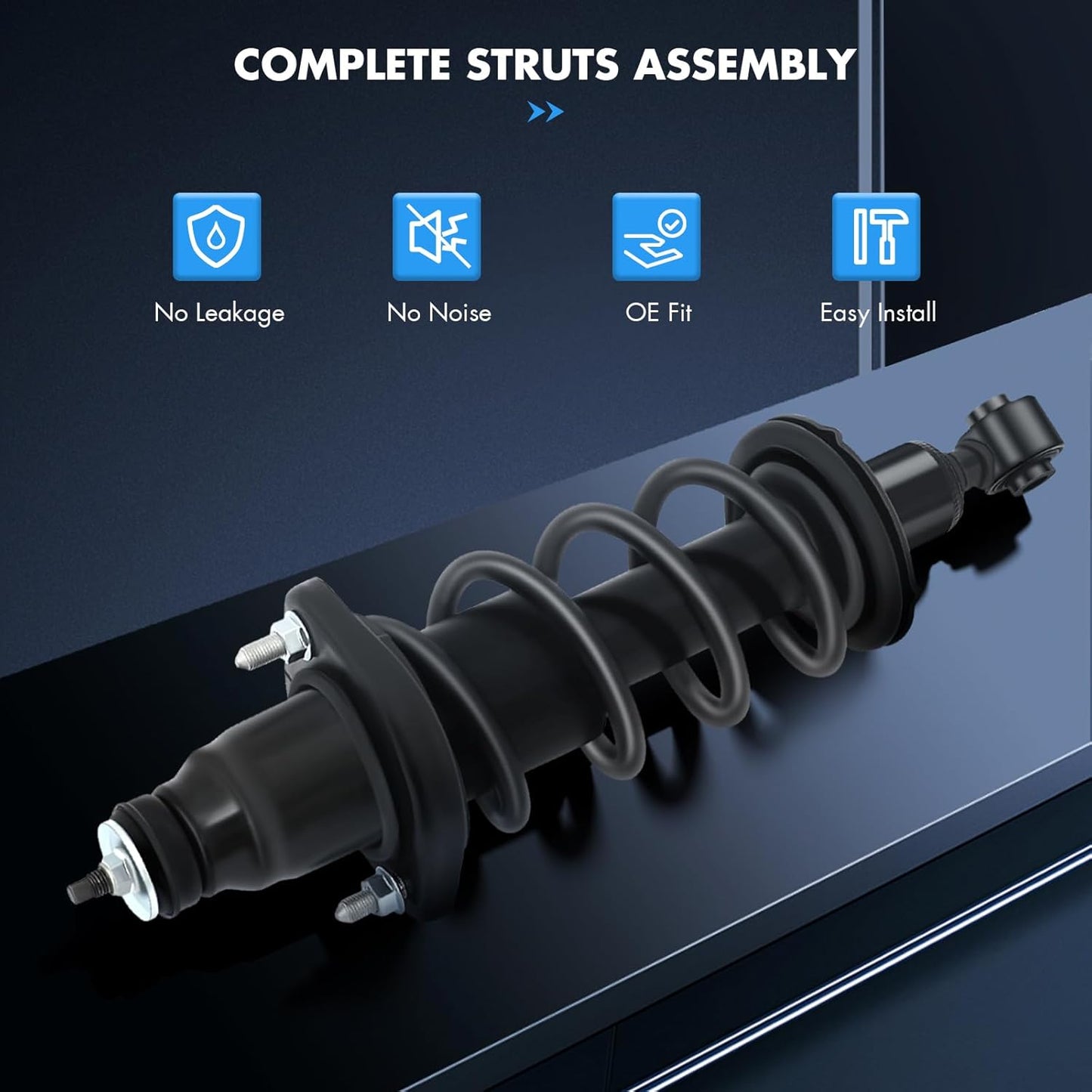 ASAPE 2PCS Rear Complete Struts Assembly w/Coil Spring Fit for 2001 2002 2003 2004 2005 for Honda Civic Shock Absorber Assembly Replace OE 171340L 171340R