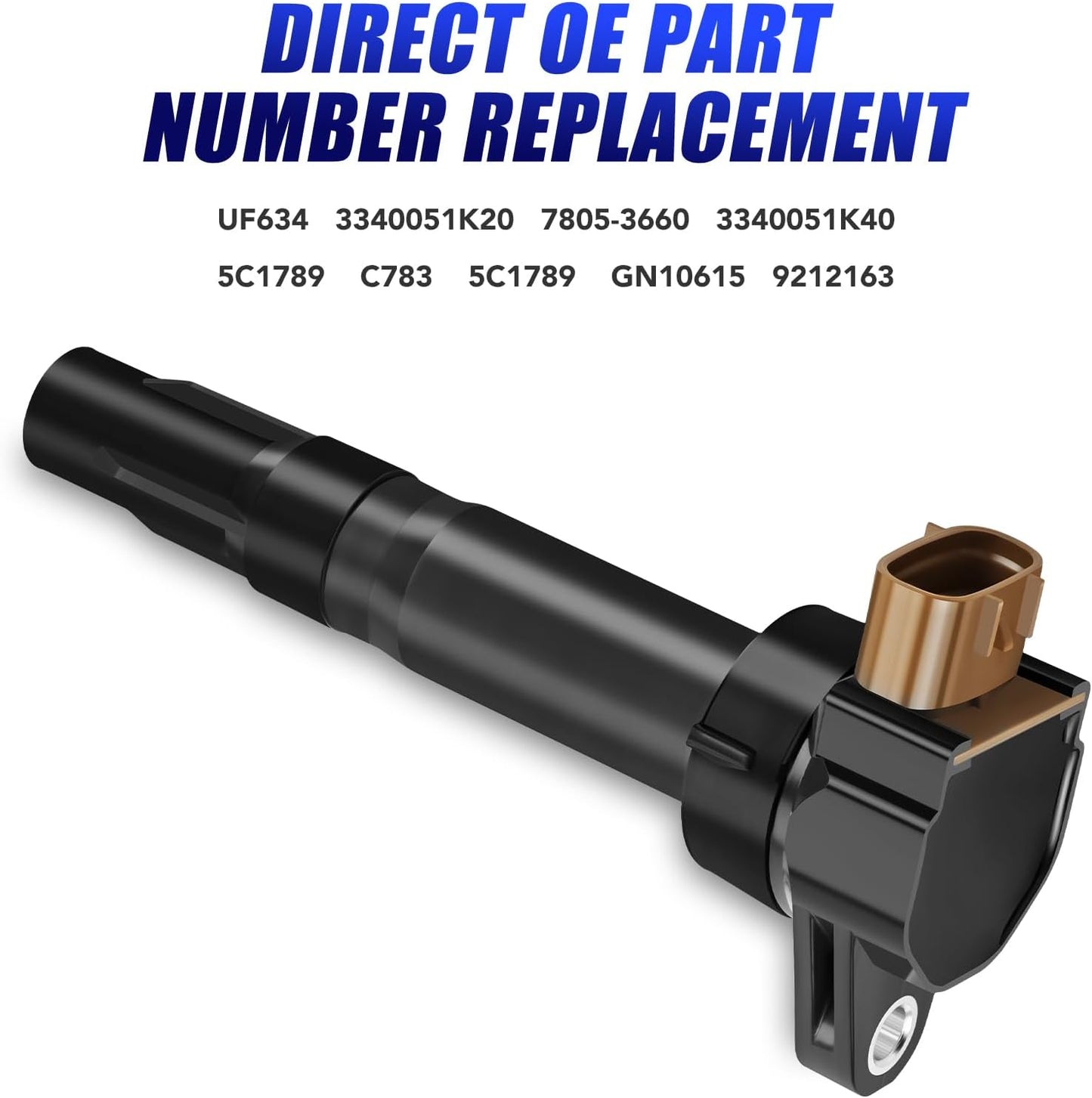 Set of 4 Ignition Coil Pack and Spark Plugs Fits for 2010 2011 2012 2013 Suzuki SX4 SX 4 Grand Vitara Kizashi Coils Spark Plugs Replaces# UF634 5C1789