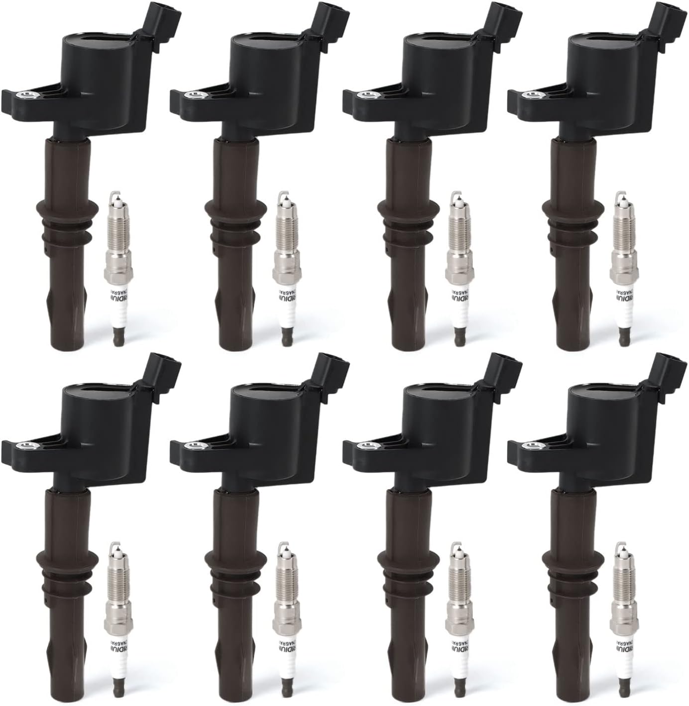 4PCS UF-764 Ignition Coils Pack & Iridium Spark Plugs Compatible with Hyundai Santa Fe 2019-2020 L4 2.4L & Kia Optima 2016-2020 L4 2.4L & Genesis G70 2019-2021 L4 2.0L