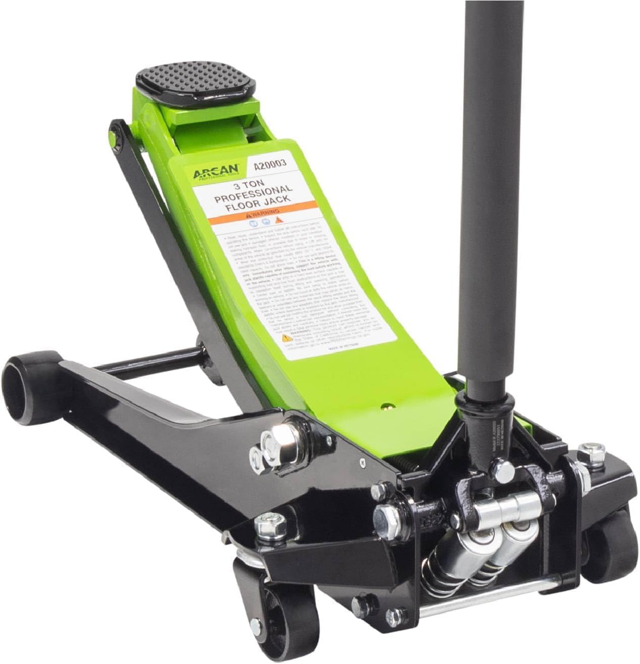 ARCAN Tools 2-Ton Extra Long Reach Low Profile Steel Floor Jack (A20016)