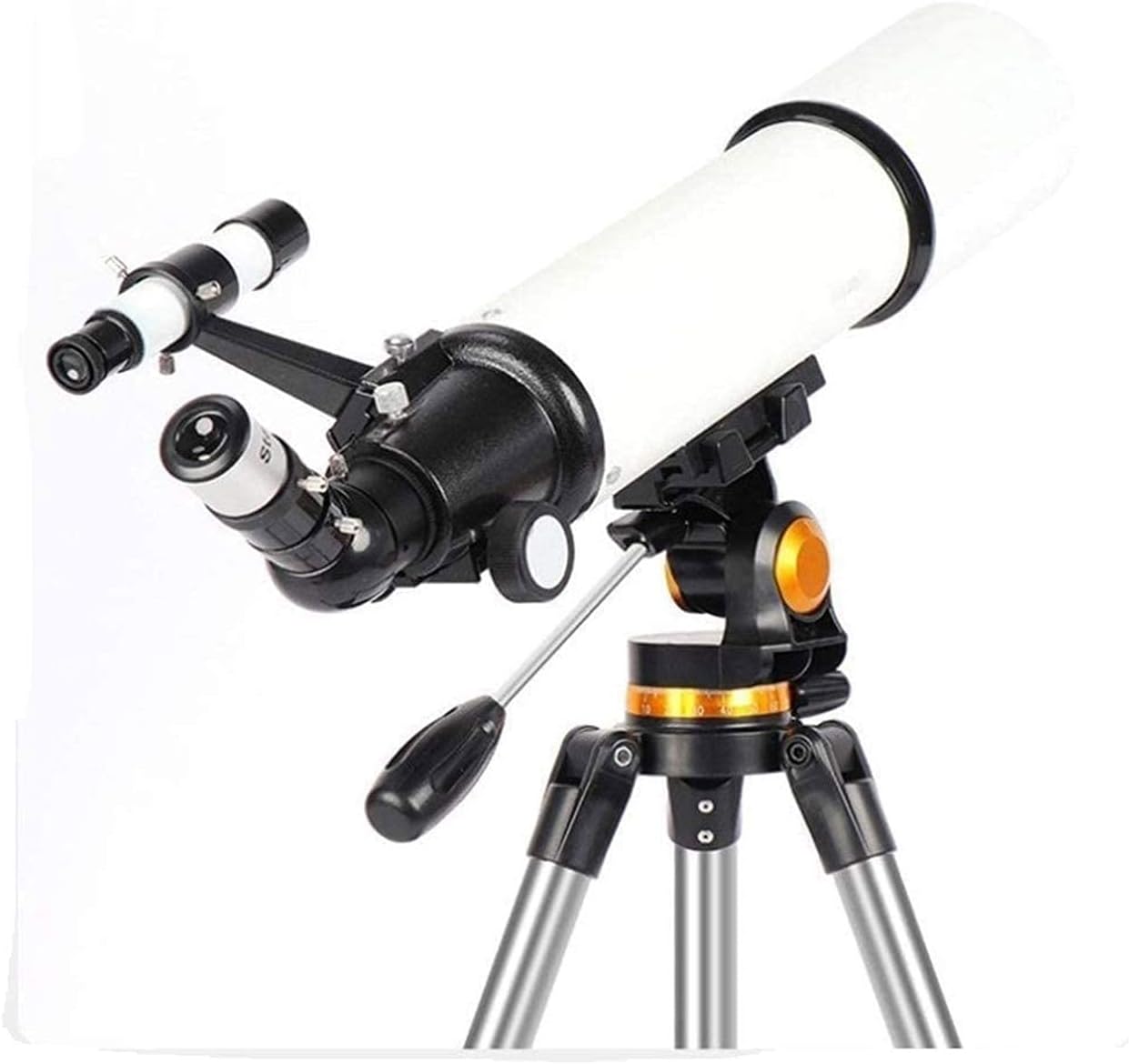 Telescope Mount Astronomical Refracting Telescope Adjustable Portable Travel Telescopes with Backpack Phone Adapter