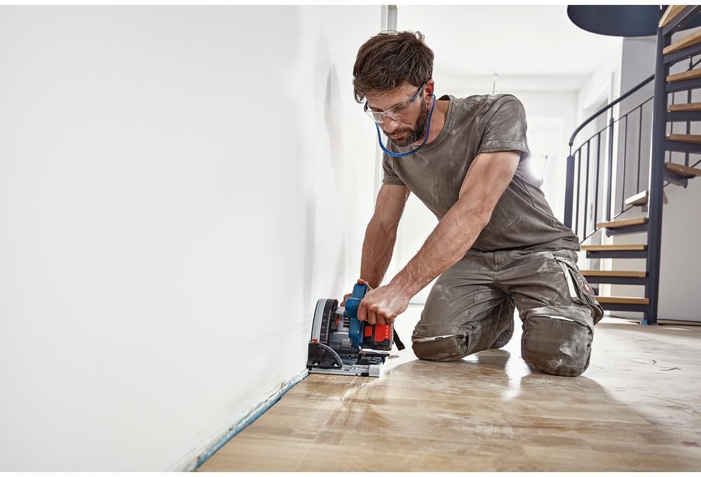 BOSCH GKT18V-20GCL14 PROFACTOR™ 18V Connected-Ready 5-1/2 In. Track Saw Kit with (1) CORE18V® 8 Ah High Power Battery