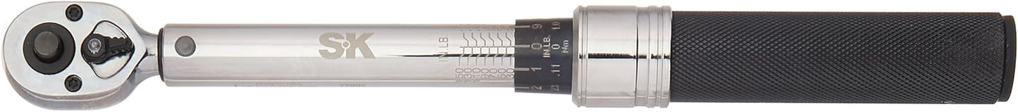 SK Tools USA 3/8" Drive, 10-100 ft. lbs., Micrometer Adjustable Torque Wrench | 77100