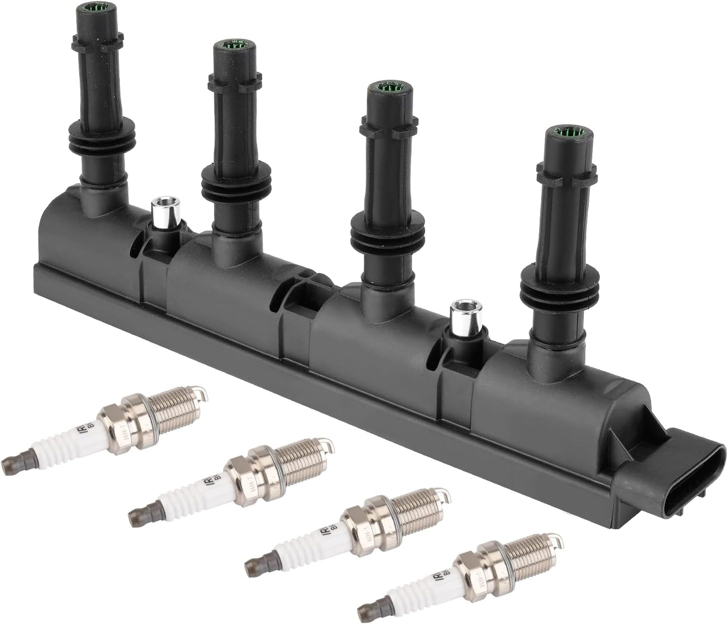 Set of 6 Ignition Coils Pack UF569 and Iridium Spark Plug 90117 compatible with GMC Acadia Canyon Terrain Chevy Caprice Colorado Equinox Malibu Cadillac ATS CTS Buick Pontiac Saturn Suzuki