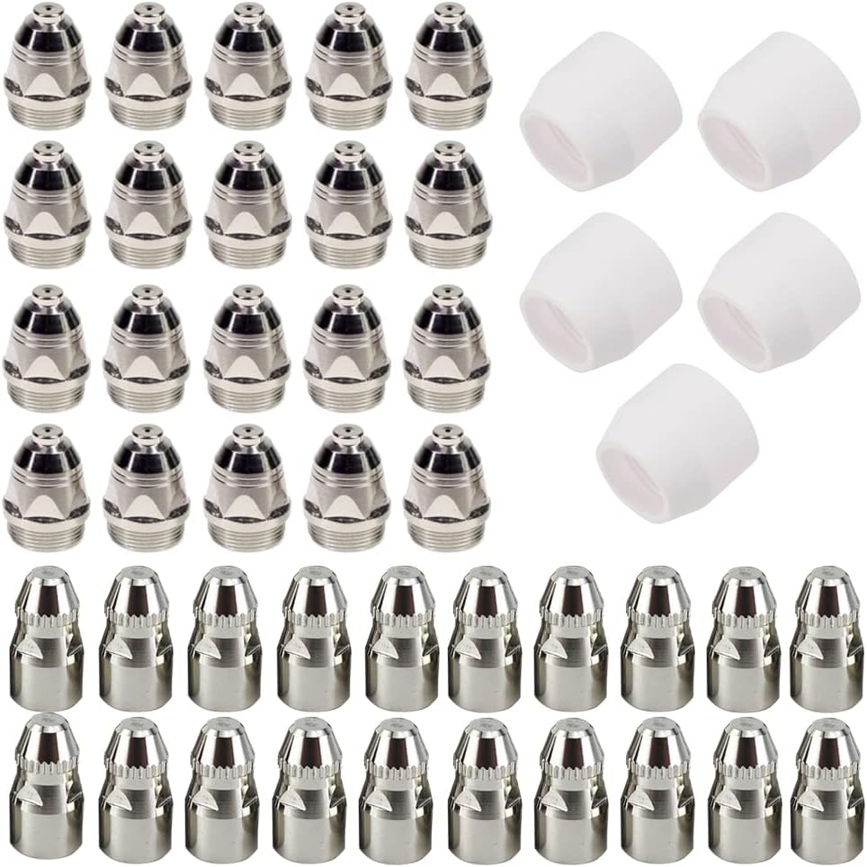 100pcs SG-55 AG-60P WSD-60 Plasma Cutter Consumables,Plasma Cutter Cutting Torch Tip Nozzles Consumables Kit